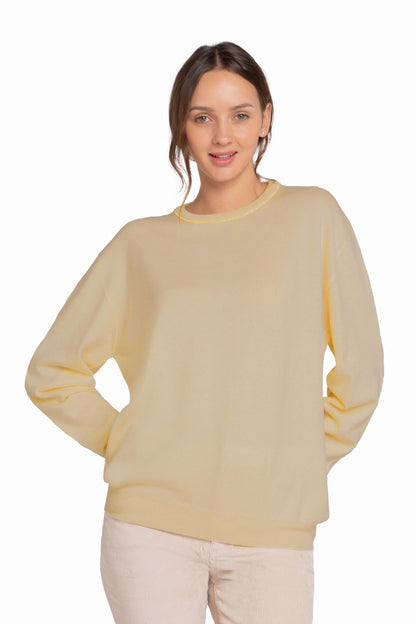 PULL COL ROND CACHEMIRE BEIGE 48 BEIGE