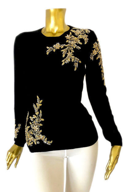 PULL COL ROND CACHEMIRE BLACK