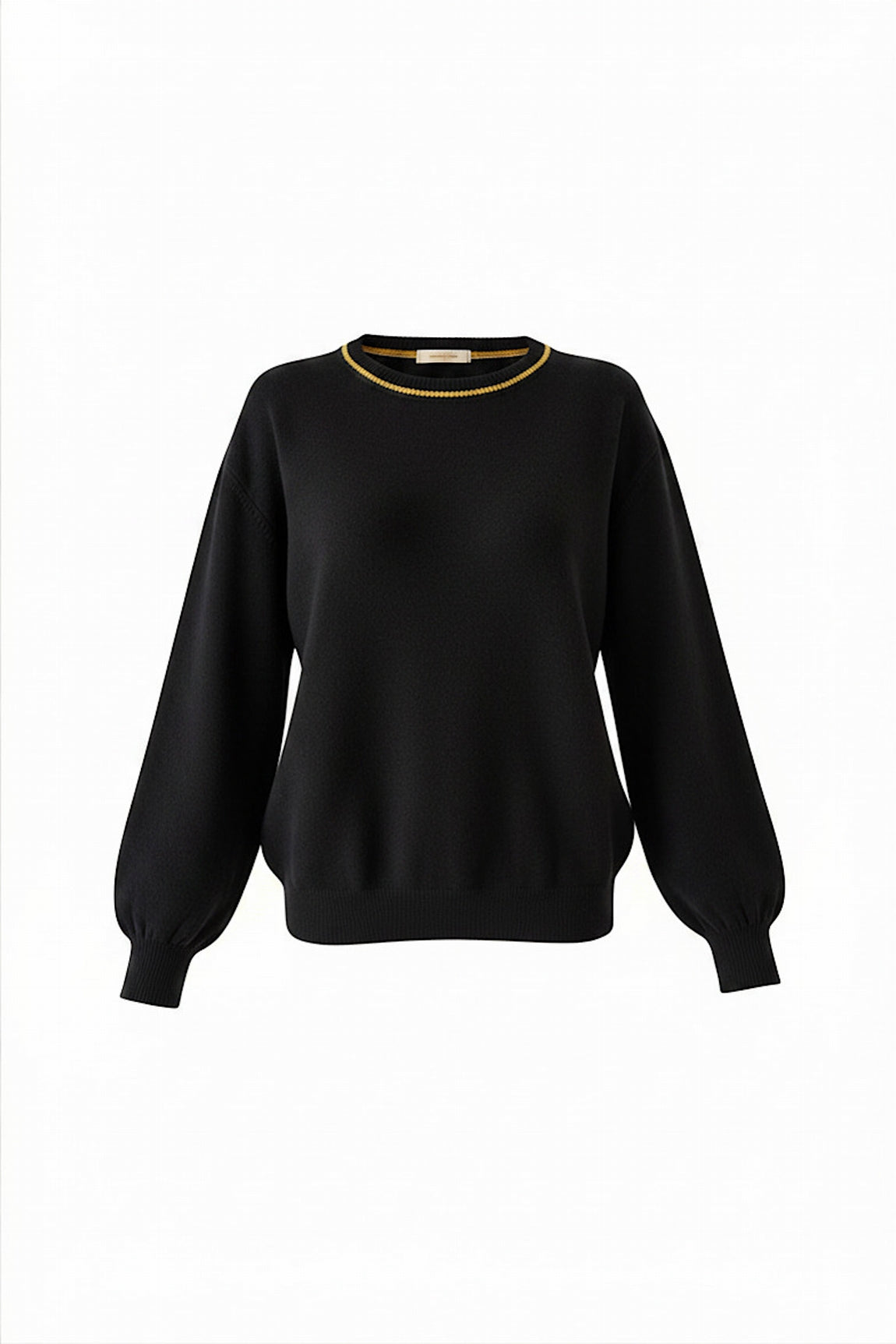 PULL COL ROND CACHEMIRE BLACK 400002 BLACK