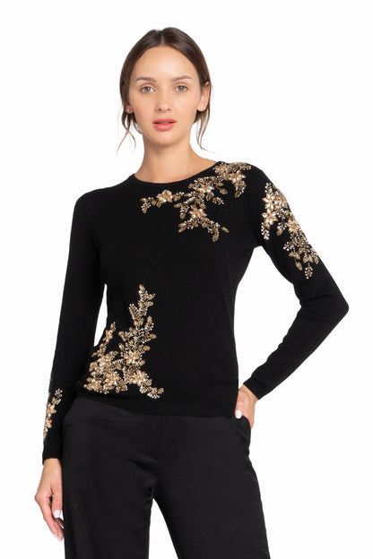 PULL COL ROND CACHEMIRE BLACK 8010 BLACK