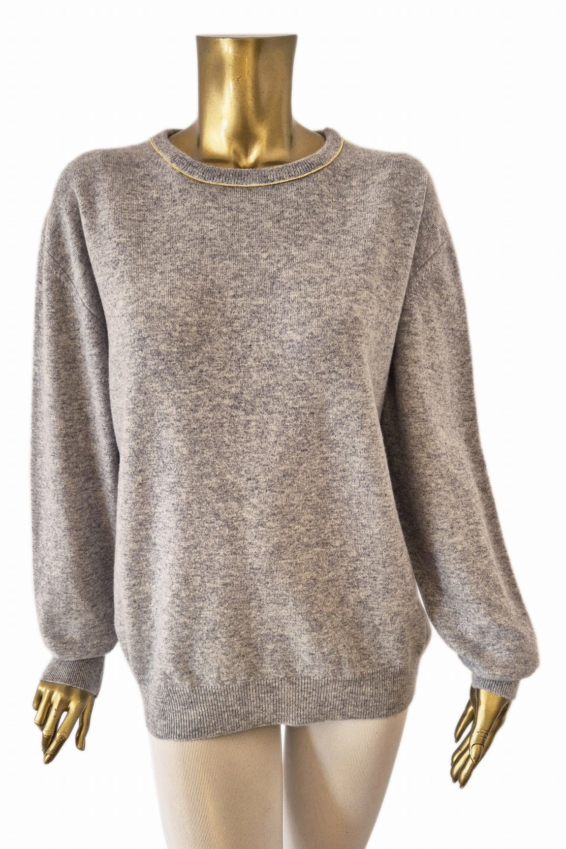 PULL COL ROND CACHEMIRE CREAM