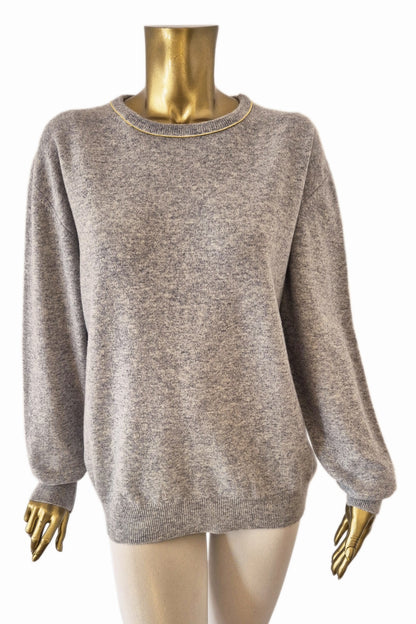 PULL COL ROND CACHEMIRE CREAM