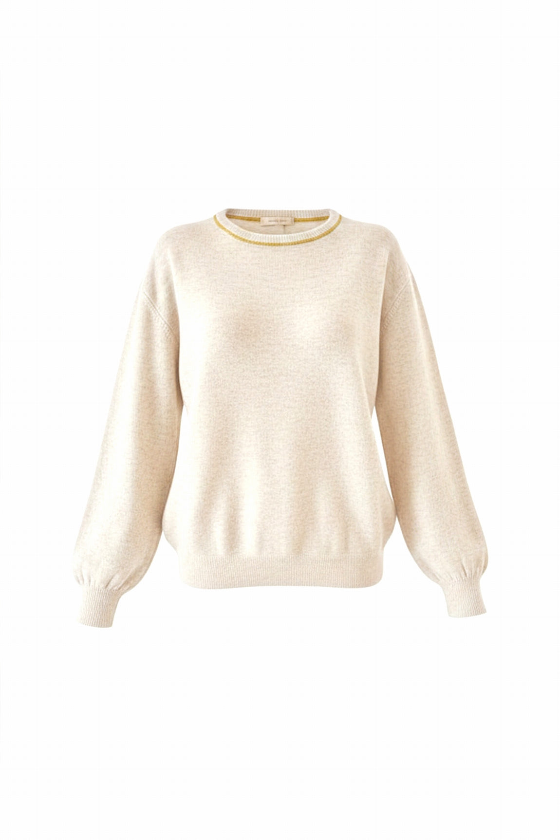 PULL COL ROND CACHEMIRE WHITE WHITE