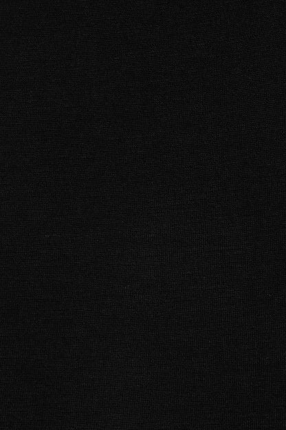 PULL COL ROND FINES CÔTES BLACK 8010 BLACK