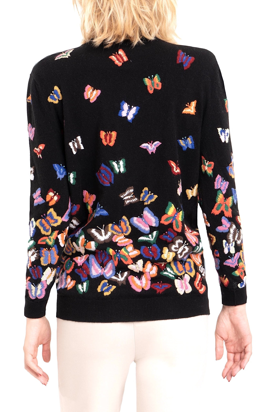 PULL COL ROULÉ CACHEM. BRODÉ BLACK