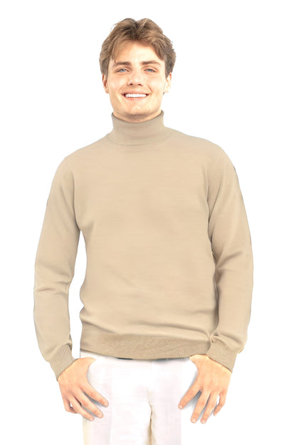 PULL COL ROULÉ HOMME CACHEMIRE CREAM 20605 CREAM
