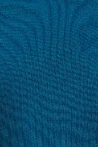 PULL COL ROULÉ HOMME CACHEMIRE DK TURQ. 53880 DK TURQ.