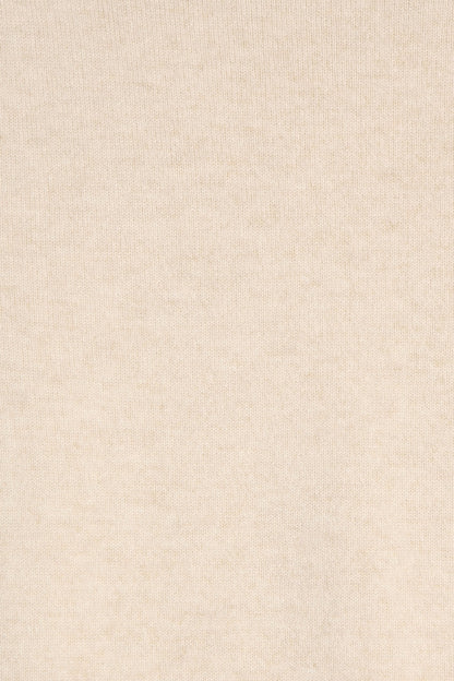 PULL DROIT COL V CACHEMIRE CREAM 52794 CREAM