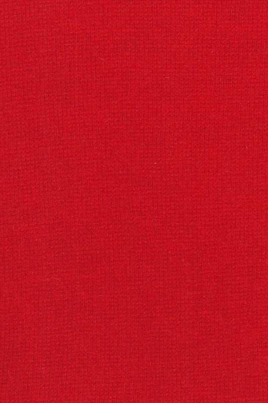 PULL DROIT COL V CACHEMIRE RED 1FM9 RED