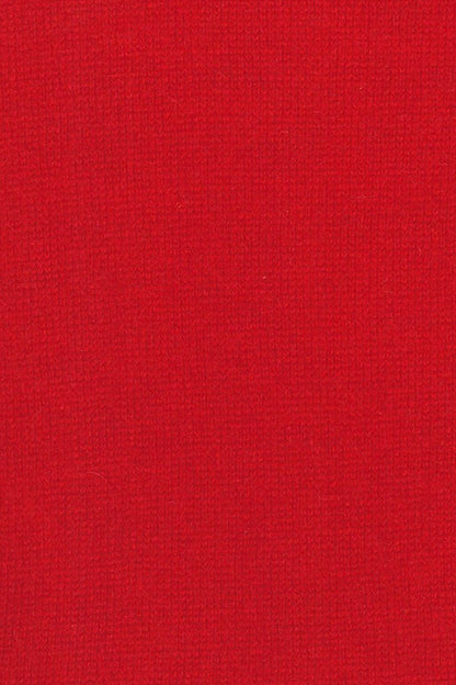 PULL DROIT COL V CACHEMIRE RED 1FM9 RED