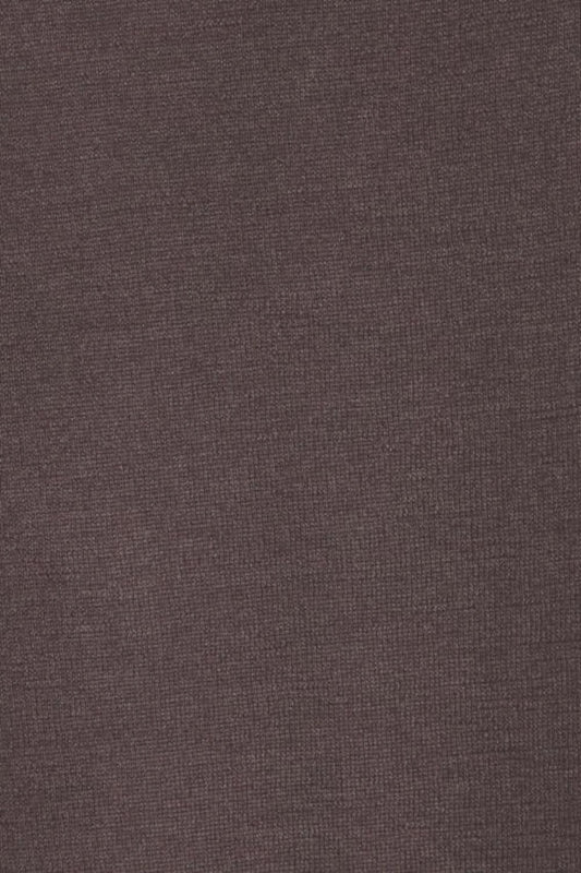 PULL FIN CACHEM-SOIE COL ROND BROWN 1638 BROWN
