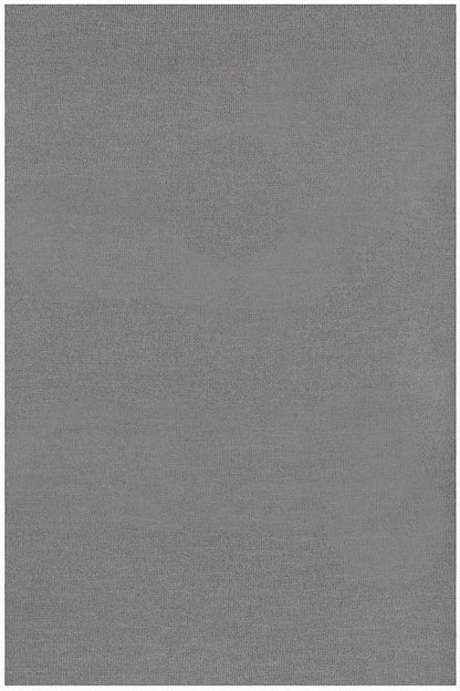 PULL FIN CACHEM-SOIE COL ROND MED. GRAY M635 MED. GRAY