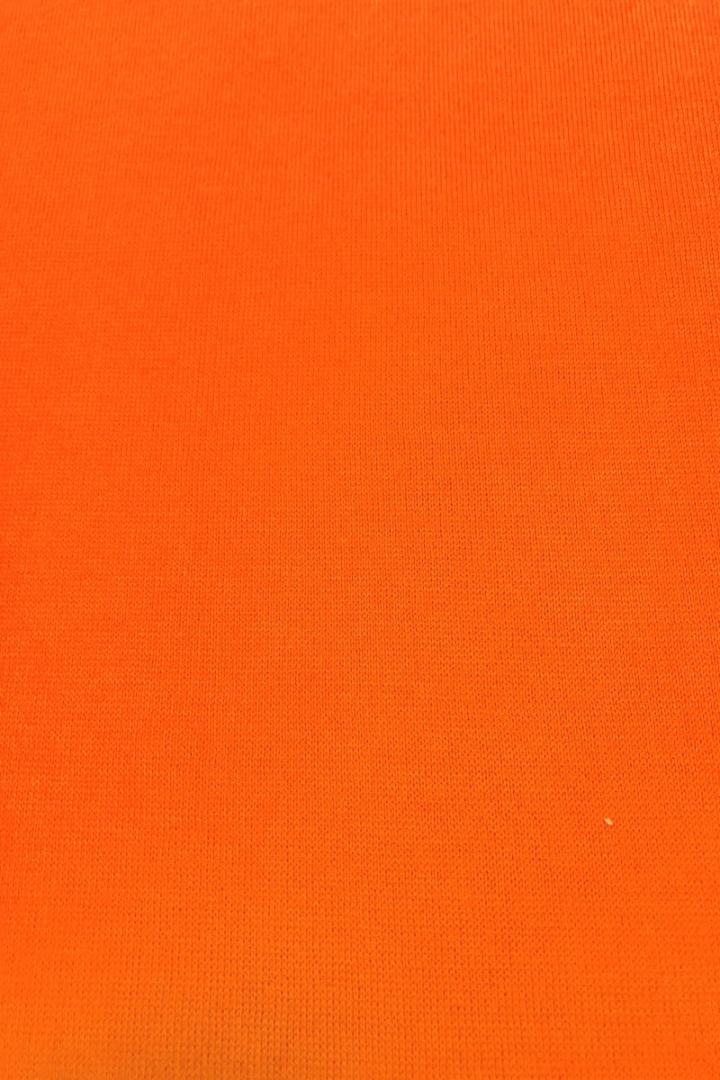 PULL FIN CACHEM-SOIE COL ROND ORANGE 55066 ORANGE