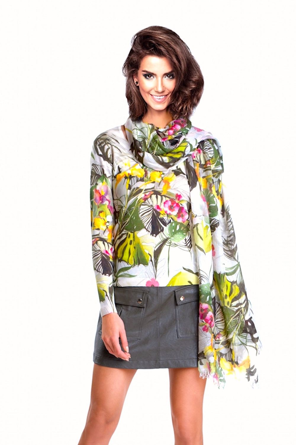 PULL IMPRIME CACHEMIRE-SOIE VAR.1