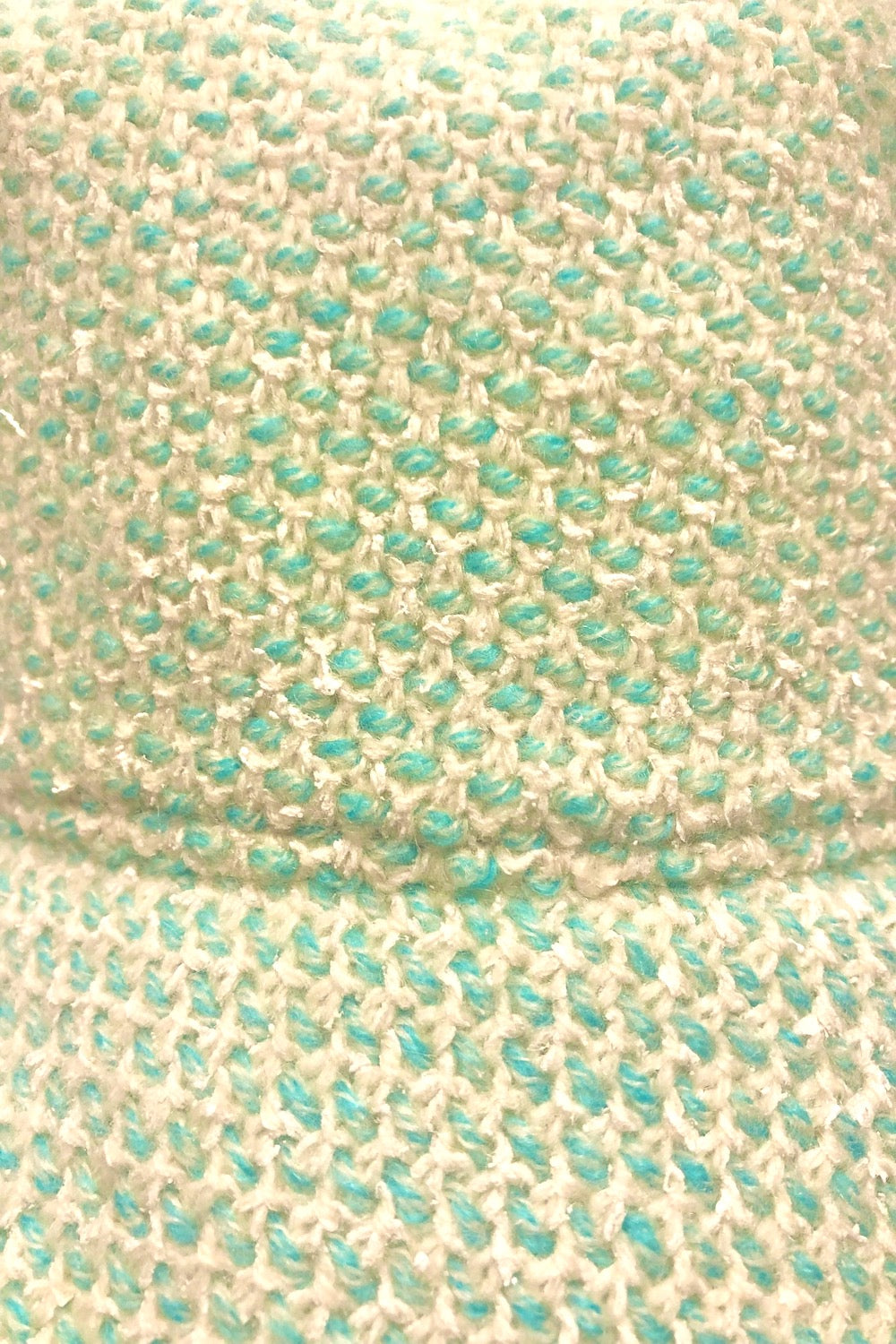 THICK KNIT RIBBED CAP TURQUOISE