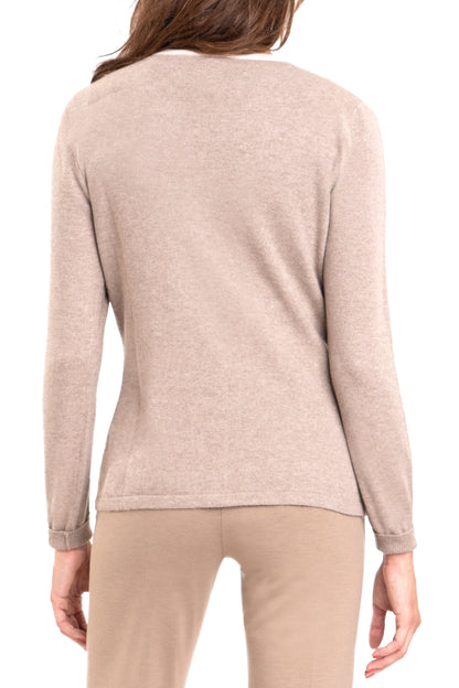 TWINSET CACHEMIRE BICOLORE 53620-191K CHARCOAL