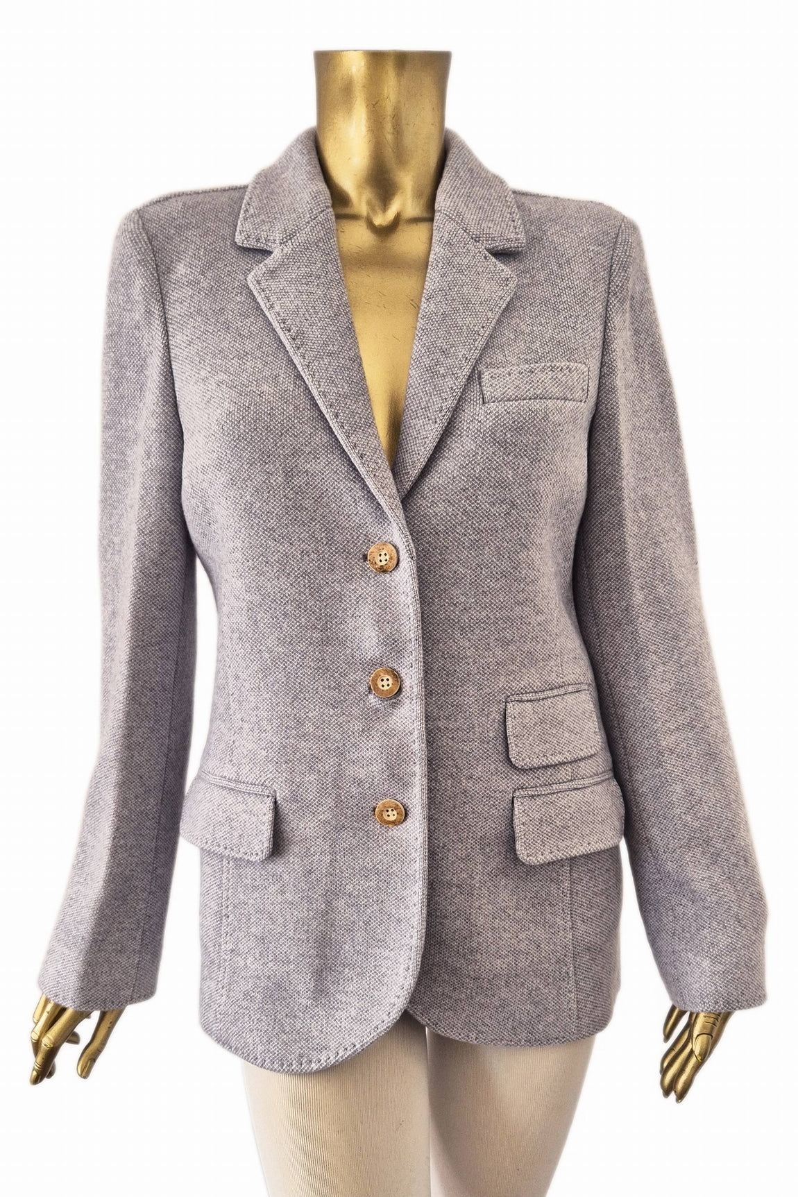 VESTE CACHEMIRE 25845-8001 GREY-WH