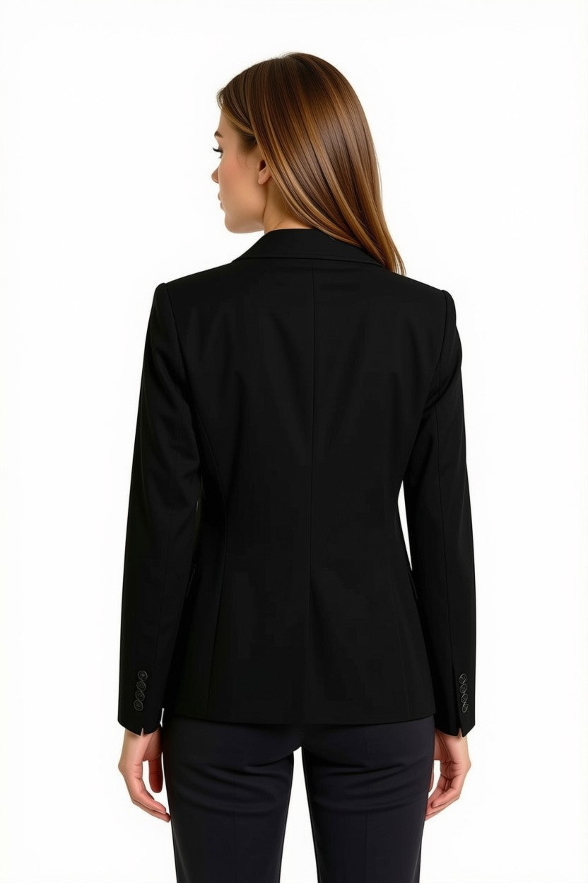 VESTE CACHEMIRE INTERLOCK BLACK 8010 BLACK