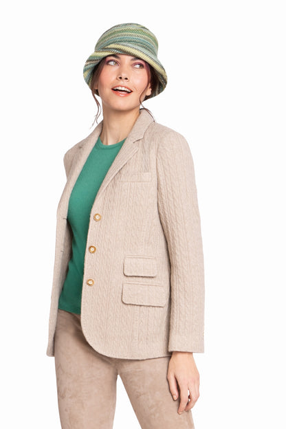 VESTE CACHEMIRE TAUPE 25890 TAUPE