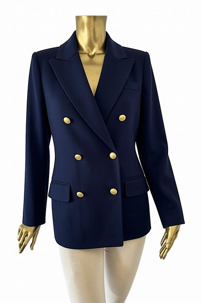 VESTE CROISÉE TISSU DOUBLE NAVY 52299 NAVY