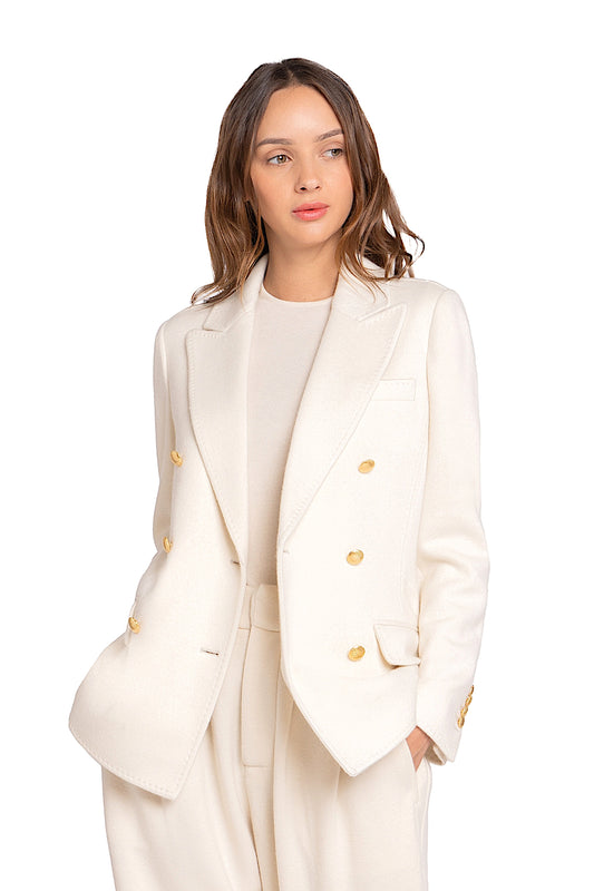 VESTE CROISÉE TISSU DOUBLE OFF WHITE 100 OFF WHITE