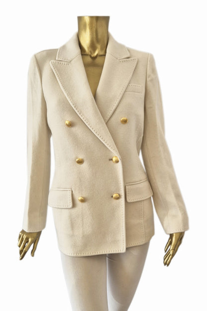 VESTE CROISÉE TISSU DOUBLE OFF WHITE 100 OFF WHITE