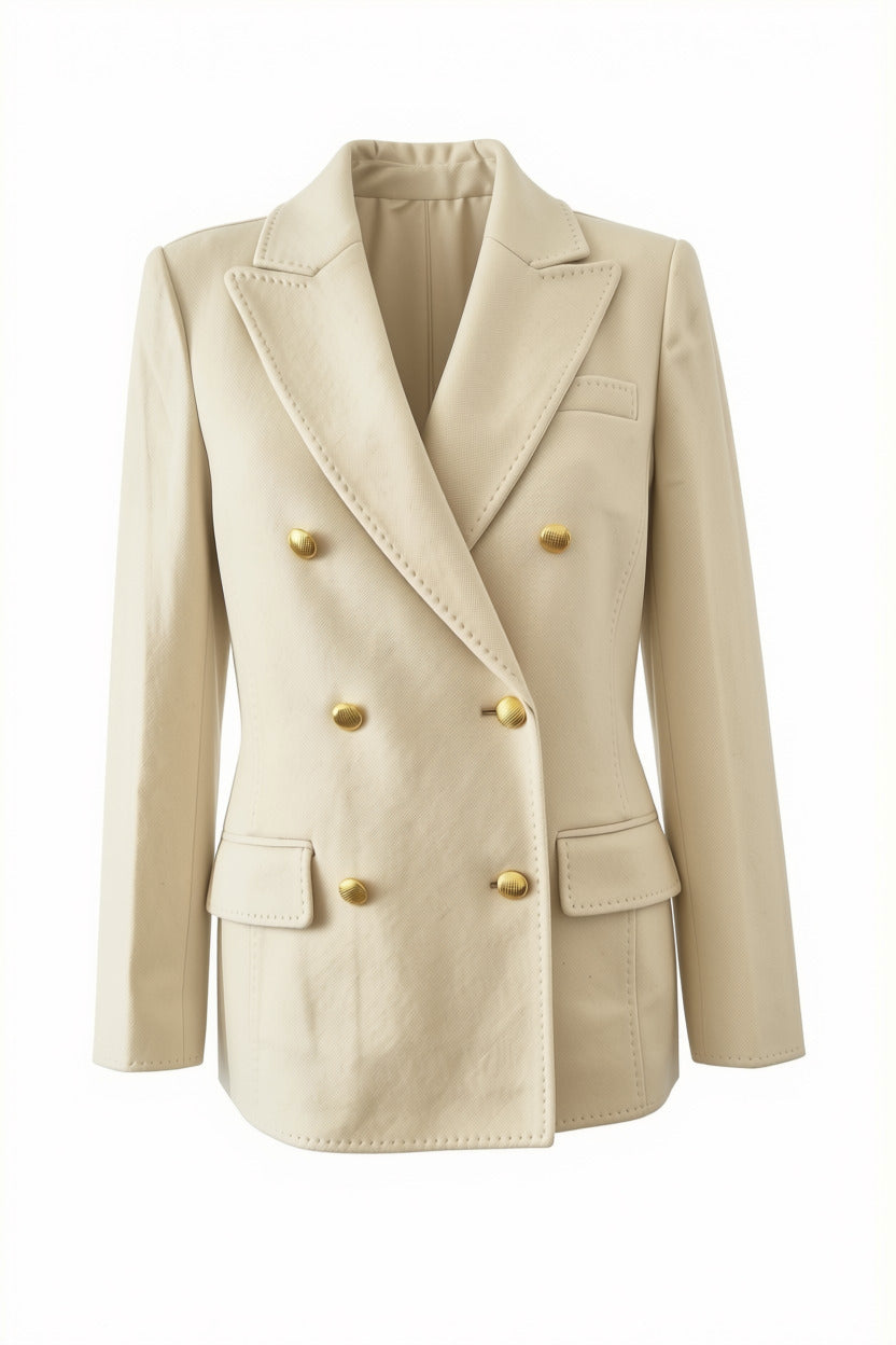 VESTE CROISÉE TISSU DOUBLE OFF WHITE 100 OFF WHITE